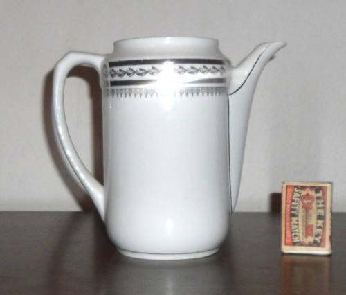 Porcelánová KONVICE, stříbřená • Schirnding — foto 3