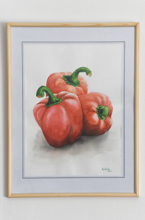 Akvarel "Červená paprika" — foto 2