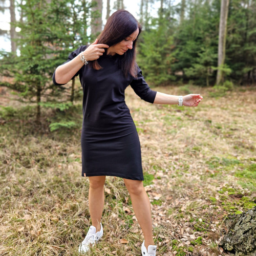 Černé šaty Sage...S-M — foto 2