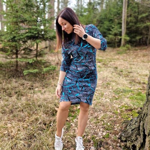 Vzorované šaty Sage...L-XL — foto 4