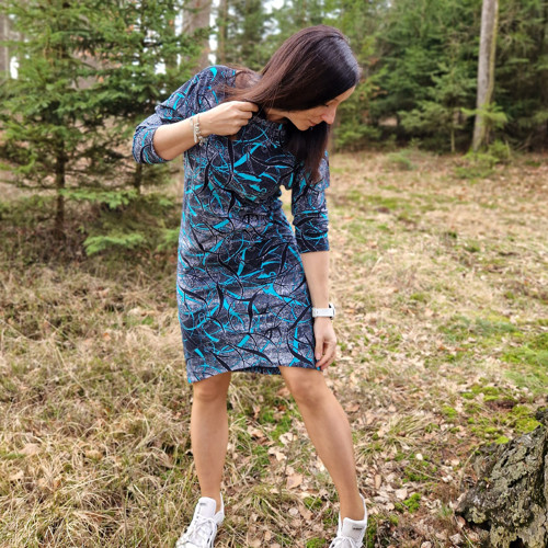 Vzorované šaty Sage...L-XL — foto 2