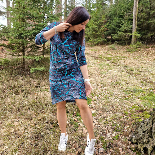 Vzorované šaty Sage...L-XL — foto 5