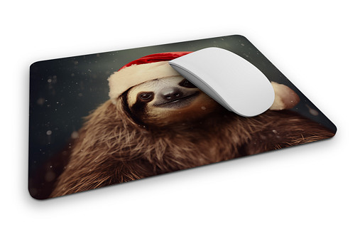 Podložka pod myš SANTA SLOTH ︎ — foto 2