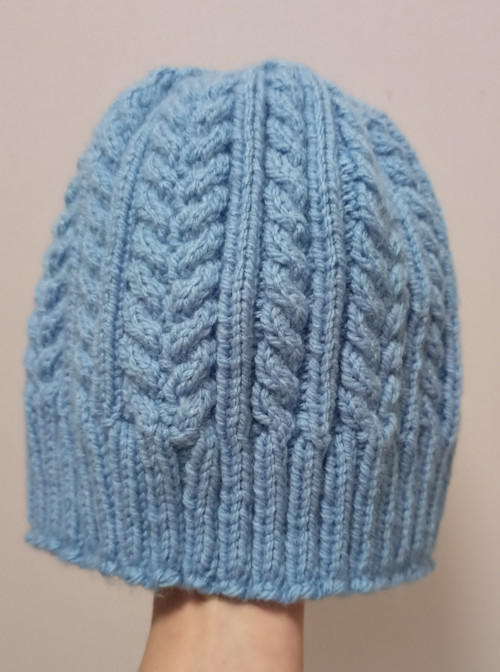Pletená čepička - obvod 44 cm — foto 2