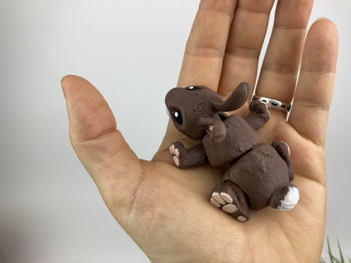 Mini králíček hnědý - 3D tisk — foto 4