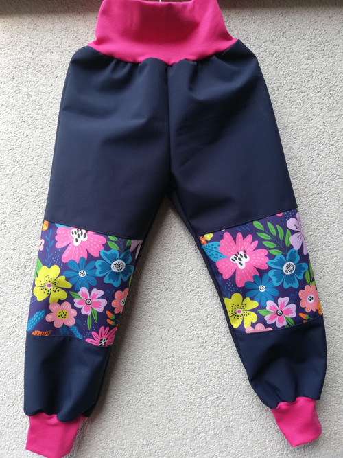 Softs.kalhoty- léto - KVĚTY — foto 2