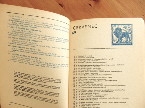 Cyrilometodějský kalendář 1969 — foto 2