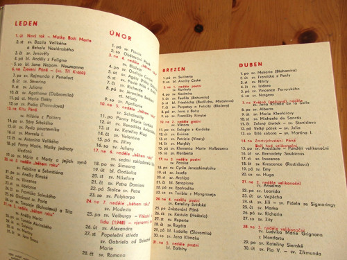 Cyrilometodějský kalendář 1974 — foto 2