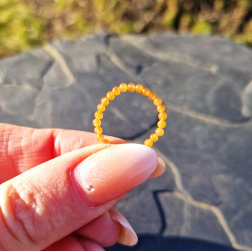 Přírodní avanturín*orange*prsten — foto 5