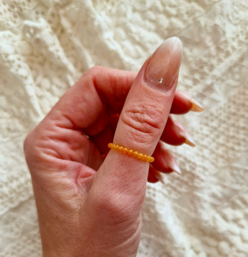 Přírodní avanturín*orange*prsten — foto 4