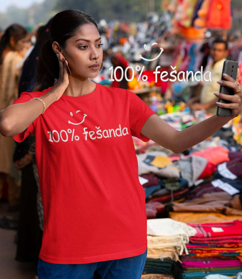 Vyšívané tričko - 100 % fešák — foto 2