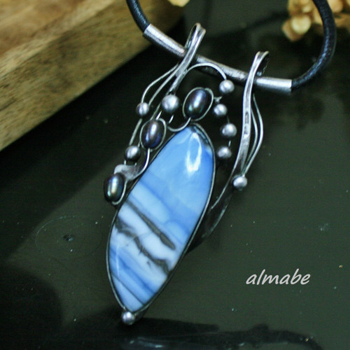 Něžný (chalcedon modrý) — foto 5