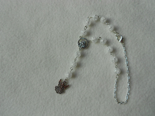 Růženec - čiré praskané korálky — foto 2