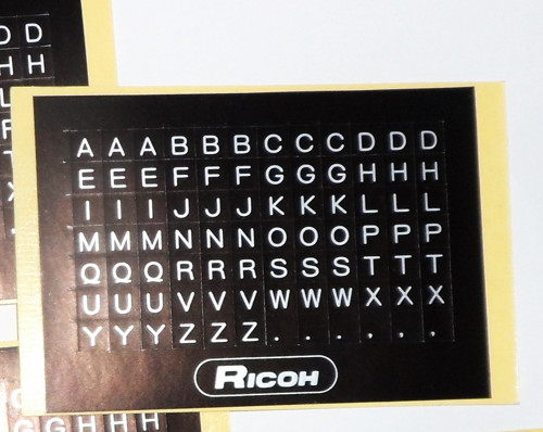 Samolepící štítky, PÍSMENA abecedy • Ricoh — foto 5