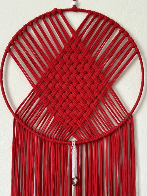 Macramé lapač snů - 30x74 — foto 3