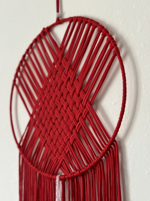 Macramé lapač snů - 30x74 — foto 4