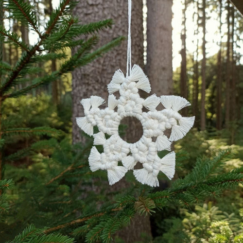 Macramé vločka No. 2 — foto 3