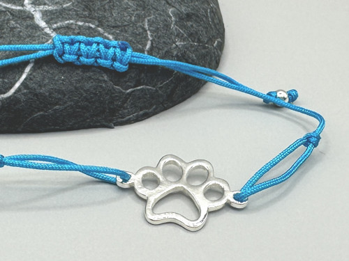 Minimalistický náramek - Paw (tyrkysová) — foto 2