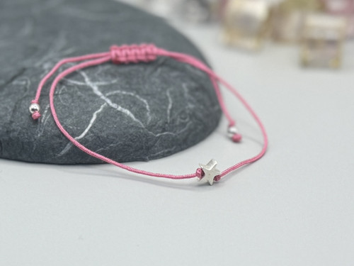 Minimalistický náramek - Tiny star (růžová) — foto 3