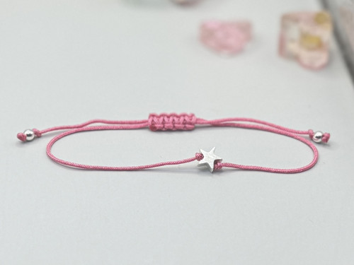 Minimalistický náramek - Tiny star (růžová) — foto 2