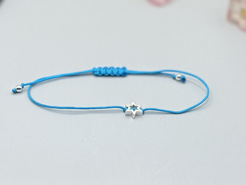 Minimalistický náramek - Star frame (tyrkysová) — foto 3