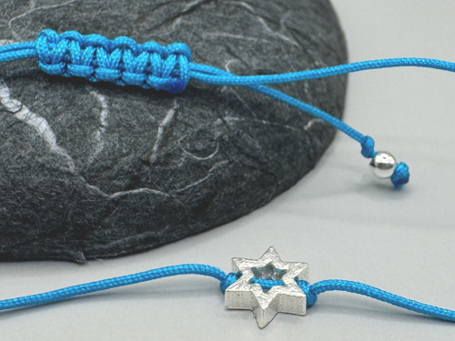 Minimalistický náramek - Star frame (tyrkysová) — foto 2