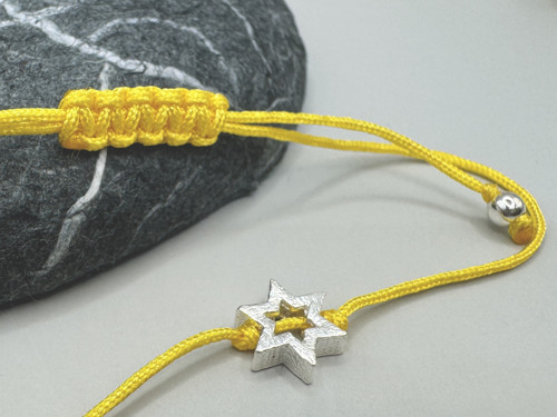 Minimalistický náramek - Star frame (žlutá) — foto 3