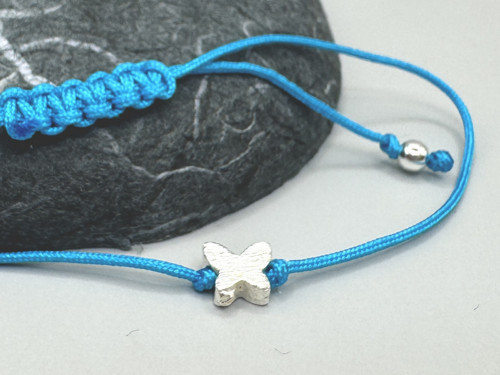 Minimalistický náramek - Tiny Butterfly (tyrkys.) — foto 2