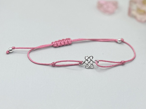 Minimalistický náramek - Celtic knot (růžová) — foto 2