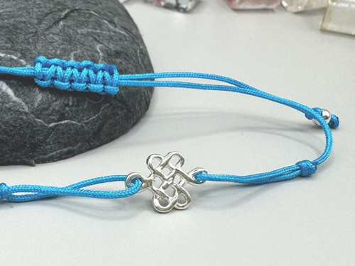 Minimalistický náramek - Celtic knot (tyrkysová) — foto 2