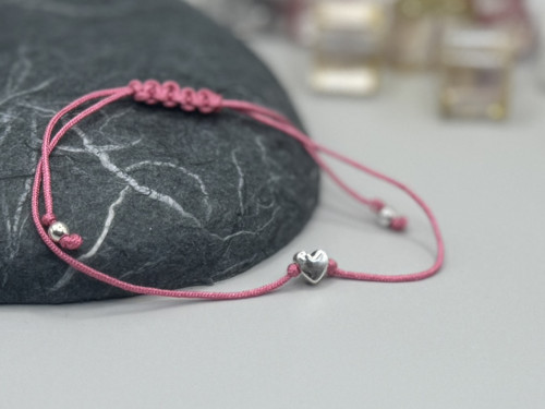 Minimalistický náramek - Tiny Shiny (růžová) — foto 3