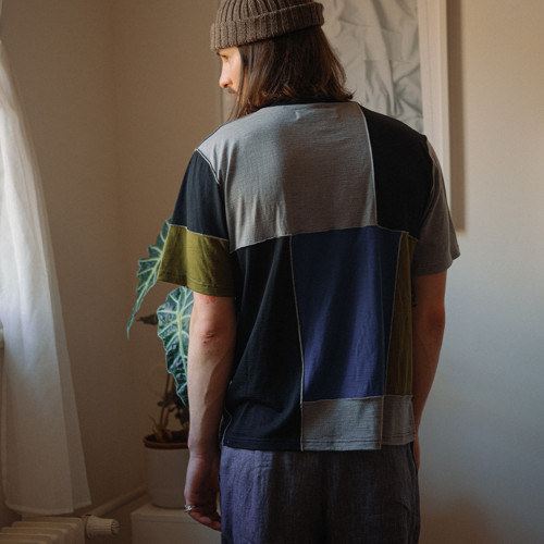 Merino triko PATCHWORK barevné/OUTLET — foto 2