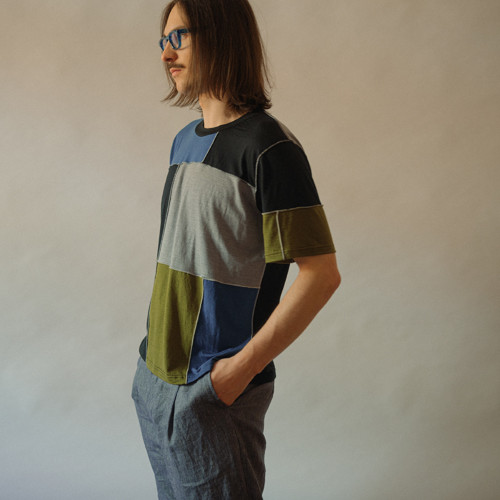 Merino triko PATCHWORK barevné/OUTLET — foto 5