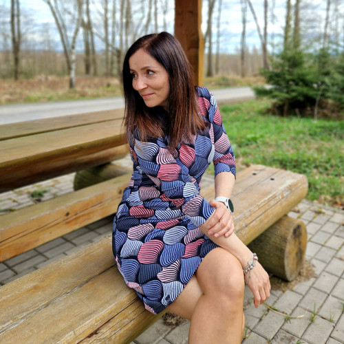 Růžovošedé šaty...M — foto 4
