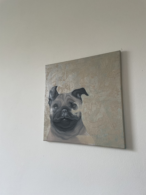Selfie Dog Face .... plátno — foto 4