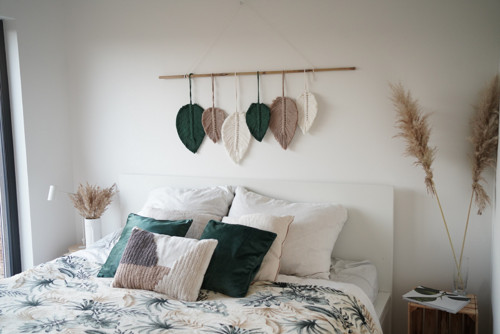 Pirkovy set Macrame pine green s bambusem — foto 2