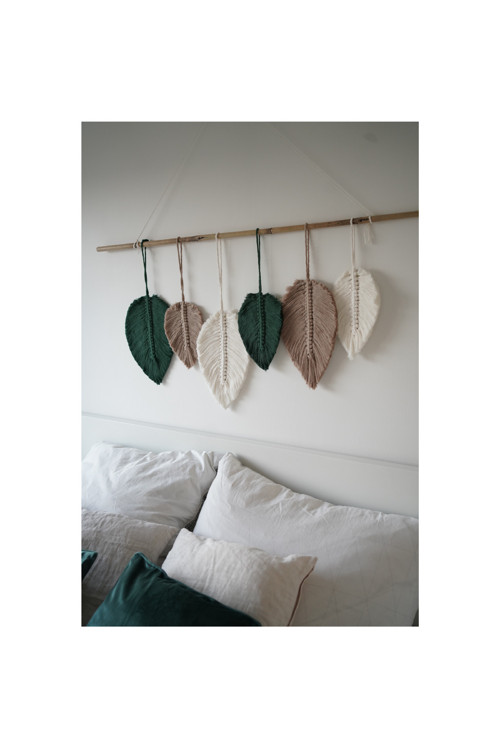 Pirkovy set Macrame pine green s bambusem — foto 3