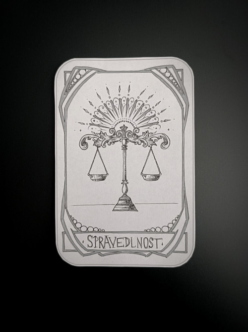 Náhrdelník Tarot - Spravedlnost — foto 6