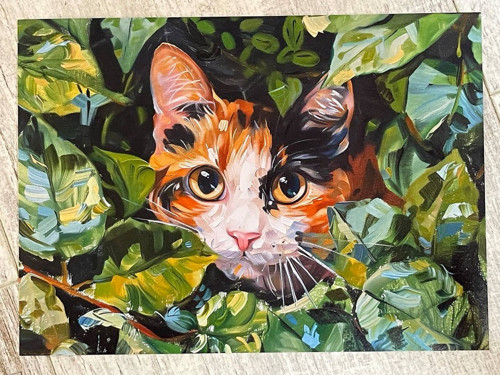 Art print Strakatá kočka P0014 — foto 2