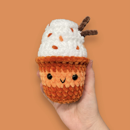 Háčkovaný nápoj - Pumpkin Spice Latte — foto 2