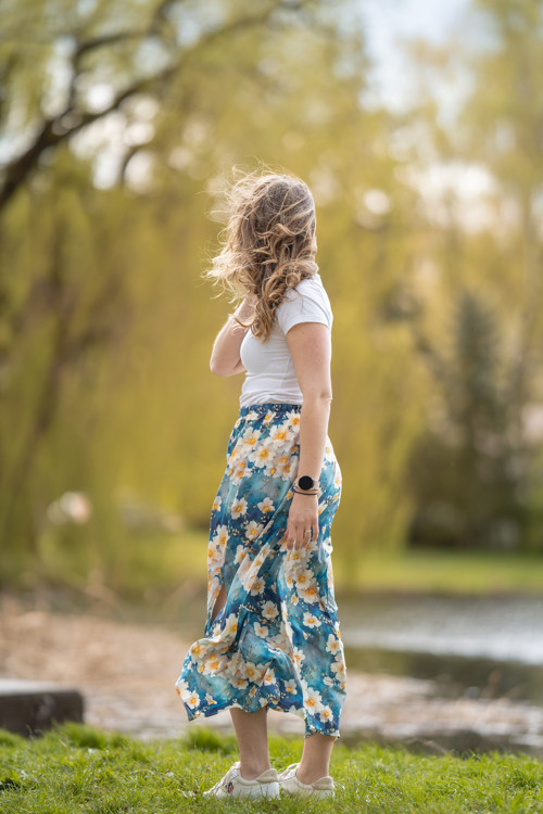 Sukně VÍLA dlouhá květy — foto 2