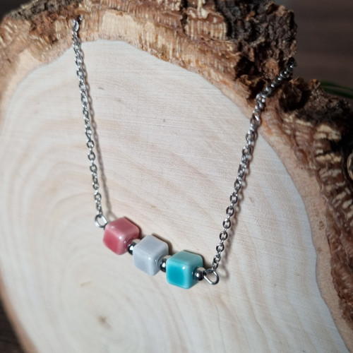 Mini CUBE náramek - nerez ocel — foto 4