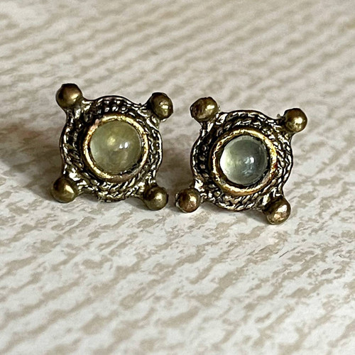 SLEVA 50% Náušnice s chalcedonem E031 — foto 3