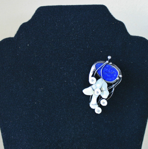 Brož (Lapis Lazuli a perleť) — foto 4