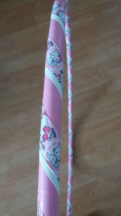 Obruč na hooping Hello Kitty-růžová 80 cm — foto 4