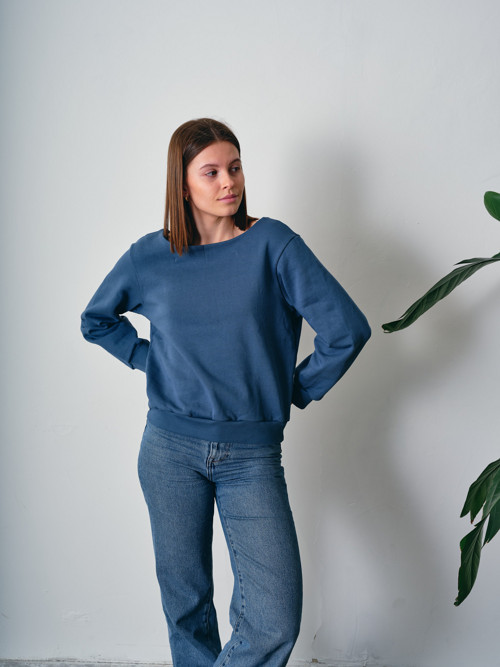 Mikina Twist - Modrá — foto 2