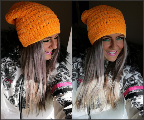 Sametová háčkovaná houmeleska /SKLADEM — foto 3