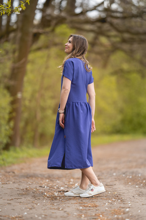 Mušelínové Elegance long modrá — foto 6