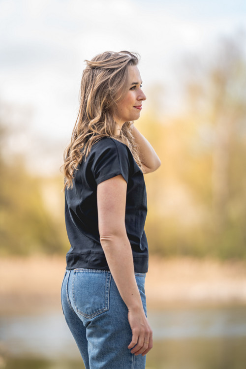 Tričko CROP černé — foto 4