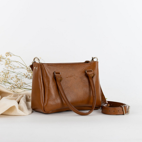Kožená kabelka Stella Mini Style (brandy brown) — foto 3